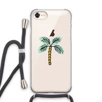 Palmboom: iPhone 8 Transparant Hoesje met koord