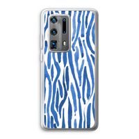 Blauwe nerven: Huawei P40 Pro Plus Transparant Hoesje