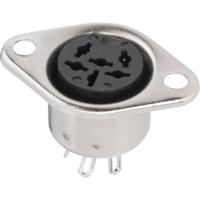 BKL Electronic 0208093 DIN-connector Flensbus, contacten recht Aantal polen: 5 Zilver 1 stuk(s)