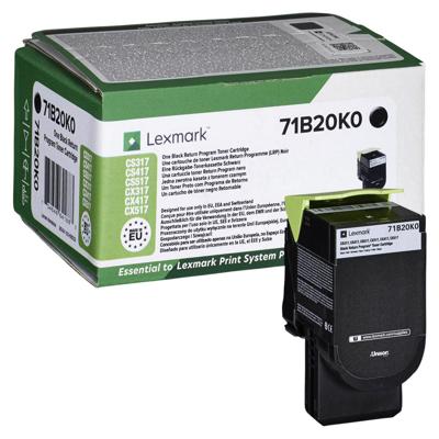 Tonercartridge lexmark 71b20k0 zwart Tonercartridge lexmark 71b20k0 zwart