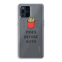 Fries before guys: Oppo Find X3 Pro Transparant Hoesje