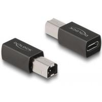 DeLOCK 65839 tussenstuk voor kabels 1 x USB Type-C 1 x USB 2.0 Type-B Antraciet