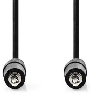 Stereo-Audiokabel | 3,5 mm Male | 3,5 mm Male | Vernikkeld | 2.00 m | Rond | Zwart | Label