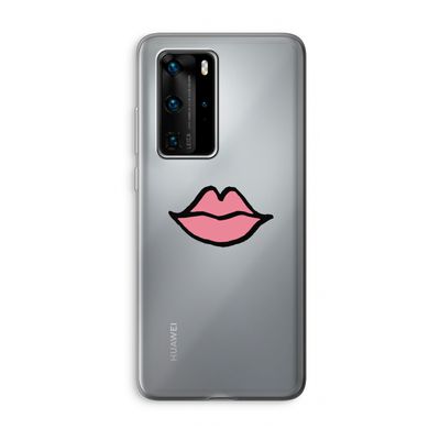 Kusje: Huawei P40 Pro Transparant Hoesje