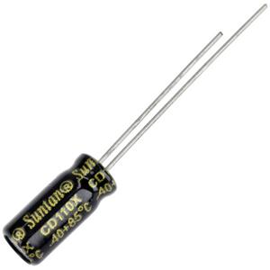 Suntan TS13DE1J100MSB030R Elektrolytische condensator 2 mm 10 µF 63 V 20 % (l x b) 11 mm x 5 mm 1 stuk(s)