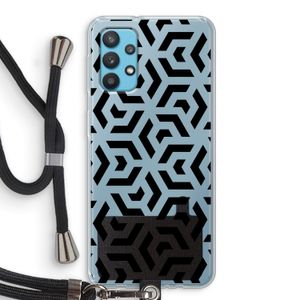 Crazy pattern: Samsung Galaxy A32 4G Transparant Hoesje met koord