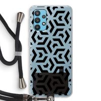 Crazy pattern: Samsung Galaxy A32 4G Transparant Hoesje met koord