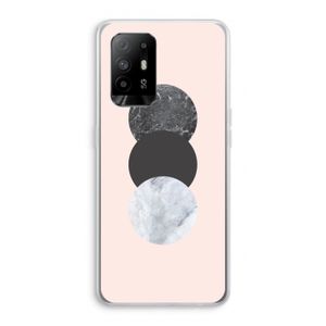Marmeren cirkels: Oppo A95 5G Transparant Hoesje