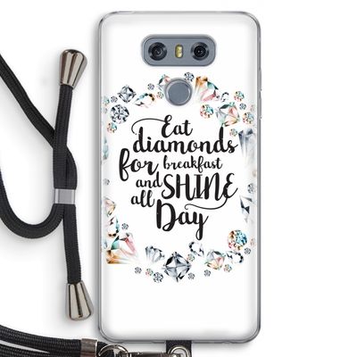 Diamonds: LG G6 Transparant Hoesje met koord