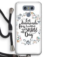 Diamonds: LG G6 Transparant Hoesje met koord