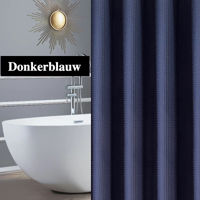 AquaWafel Luxe Douchegordijn - Extra Dik Wafelpatroon