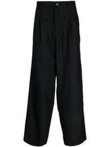 Undercover pleat-detailing straight-leg trousers - Noir