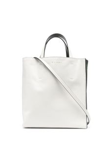 Marni petit sac à main Museo en cuir - Blanc