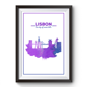 Poster Skyline Lissabon