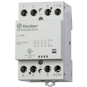 Finder 22.44.0.230.4710 Contactor 3x NO, 1x NC 230 V/DC, 230 V/AC 40 A 1 stuk(s)