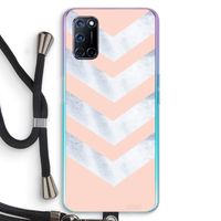 Marmeren pijlen: Oppo A92 Transparant Hoesje met koord