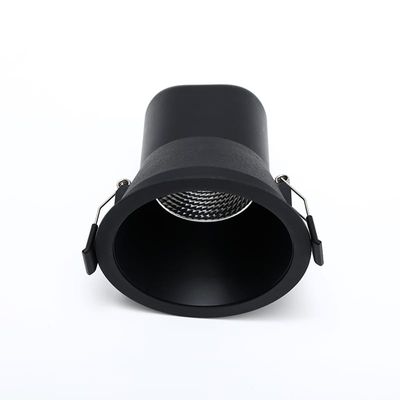 LED inbouwspot zwart 370 lumen 6W 2700K Dimbaar verdiept liggende lichtbron 40° breedstalend 136-179
