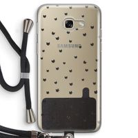 Kleine kattenkopjes: Samsung Galaxy A5 (2017) Transparant Hoesje met koord