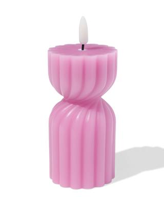 HEMA Led Vormkaars ⌀6.2x15cm Diabolo Roze (oudroze)