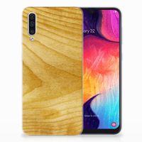 Samsung Galaxy A50 Bumper Hoesje Licht Hout