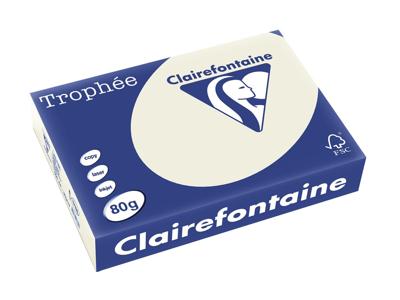 Clairefontaine Trophée gekleurd papier, A4, 80 g, 500 vel, parelgrijs