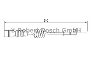 Waarschuwingscontact, remvoering-/blokslijtage achter AP217