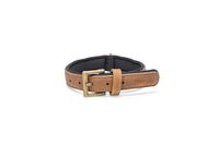 Beeztees Balacron Ax kunstleer bruin halsband hond 31-39 cm x 20mm - thumbnail