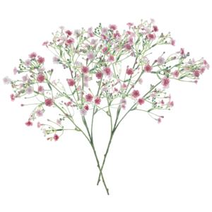 Kunstbloem Gipskruid Viette - 2x - 45 cm - roze - losse tak - kunst zijdebloem - Gypsophila