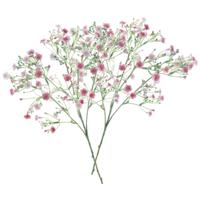 Kunstbloem Gipskruid Viette - 2x - 45 cm - roze - losse tak - kunst zijdebloem - Gypsophila