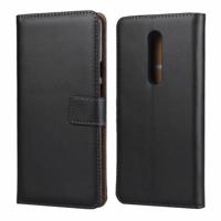 Horizontale Flip lederen case voor OnePlus 7 Pro met magnetische sluiting & houder & kaartsleuf & portemonnee (zwart)