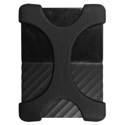 X type 2 5 inch draagbare harde schijf silicone case voor 2TB-4 TB WD & SEAGATE & Toshiba draagbare harde schijf zonder gat (zwart)