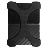 X type 2 5 inch draagbare harde schijf silicone case voor 2TB-4 TB WD & SEAGATE & Toshiba draagbare harde schijf zonder gat (zwart)