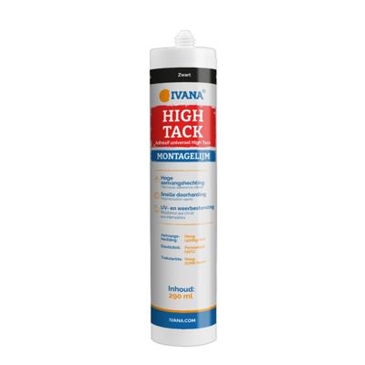 Ivana High Tack montagelijm - 290ml - zwart