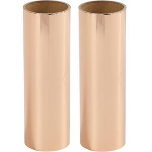 Knutsel/hobby folie - 2x - rose goud - transfer folie - decoratie folie - knutselen - 50 x 15,5 cm