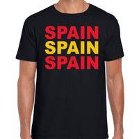 Spain / Spanje landen t-shirt zwart voor heren - thumbnail