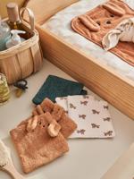 Set van 6 washandjes mokka