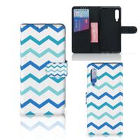 Xiaomi Mi 9 | Telefoon Hoesje | Zigzag Blauw