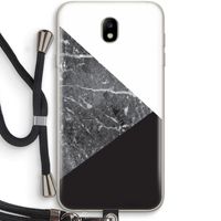 Combinatie marmer: Samsung Galaxy J7 (2017) Transparant Hoesje met koord