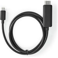USB-Adapter | USB 3.2 Gen 1 | USB-C© Male | HDMI© Connector | 2.00 m | Rond | Vernikkeld | PVC |