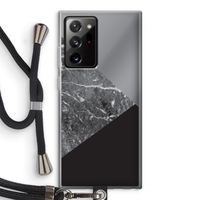 Combinatie marmer: Samsung Galaxy Note 20 Ultra / Note 20 Ultra 5G Transparant Hoesje met koord