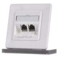 TN E-DATmod-2UP-rws  - RJ45 8(8) Data outlet 6A (IEC) white TN E-DATmod-2UP-rws - thumbnail
