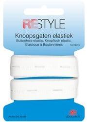 Restyle Knoopsgaten Elastiek 18 mm x 1 meter 009 Wit