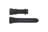 Breil horlogeband BW0384 Leder Zwart 25mm