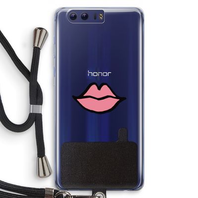 Kusje: Honor 9 Transparant Hoesje met koord