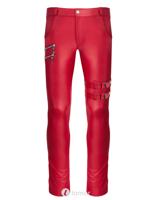 * RFP Rode wetlook heren broek, Tommaso002