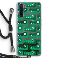 Crocs: Oppo A91 Transparant Hoesje met koord