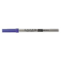Rollerpenvulling cross slim blauw | 6 stuks