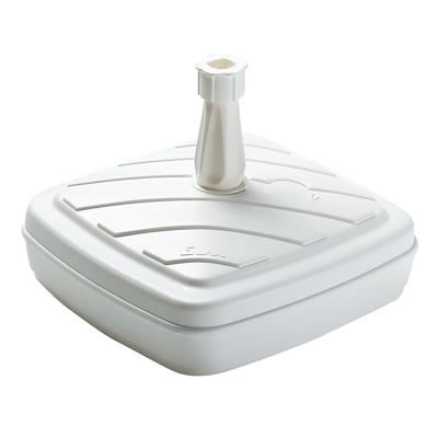 EDA parasolvoet - wit - kunststof - 42 cm - 14 liter - Steeldikte 1,8 tot 3,2 cm - vierkant