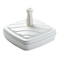 EDA parasolvoet - wit - kunststof - 42 cm - 14 liter - Steeldikte 1,8 tot 3,2 cm - vierkant