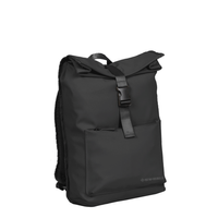 New Rebels William Baltimore Zwart 13L Rolltop Rugzak Waterafstotend Laptop 14"